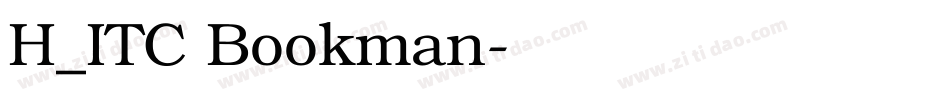 H_ITC Bookman字体转换